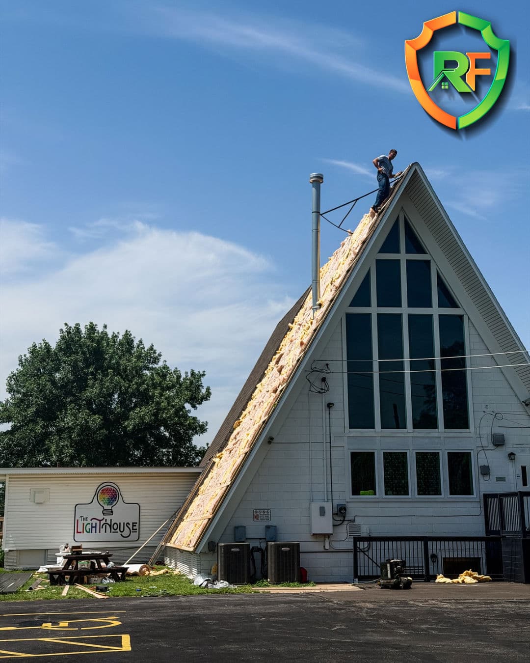 Project Metal Roof Installation Underway at Lighthouse Chiropractic in Wichita image